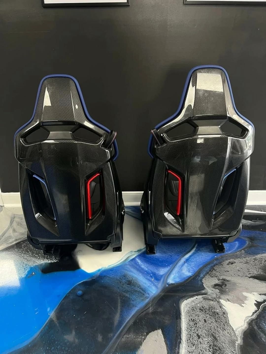 BMW M2 G87 Sport Seats — Black/Blue — View 5