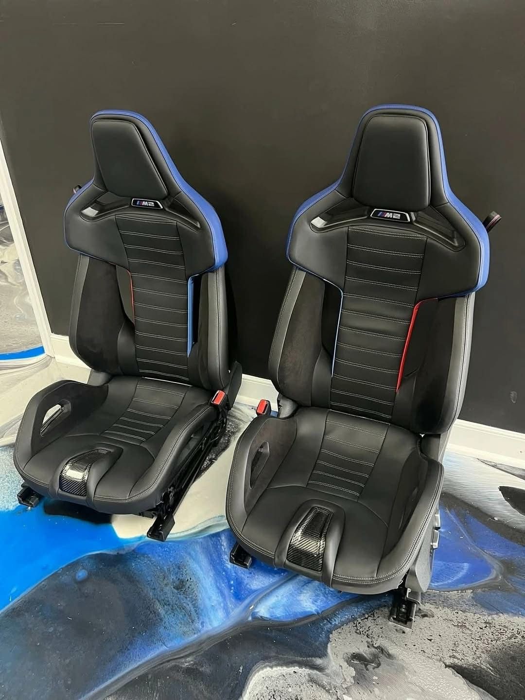 BMW M2 G87 Sport Seats — Black/Blue