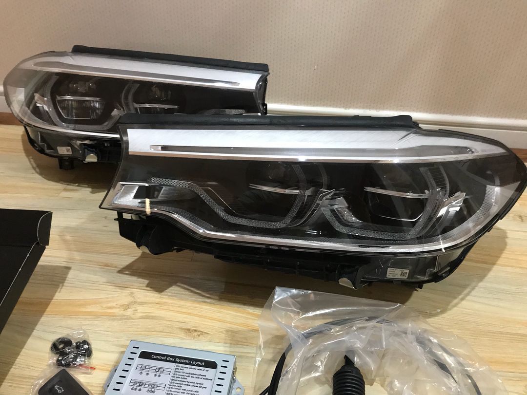 BMW M4 G82 factory adaptive LED headlight assembly pair — OEM plug-and-play fitment