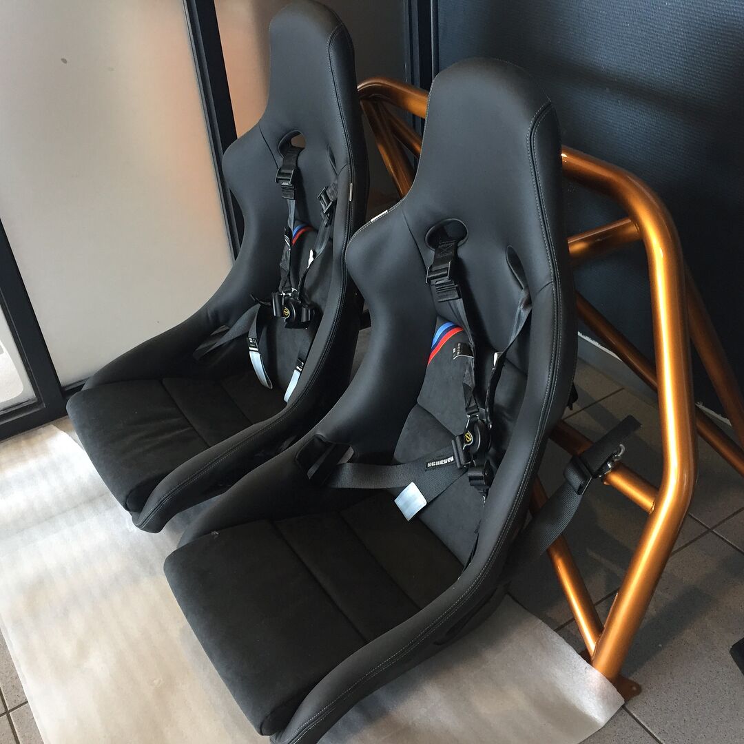 BMW M Bucket Seats — Track Spec with Harness — View 2
