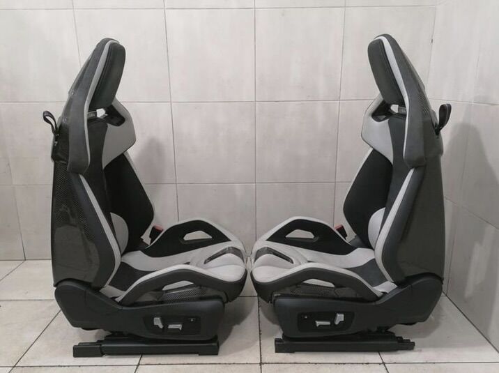BMW M4 G82 Sport Seats — Silver/Black