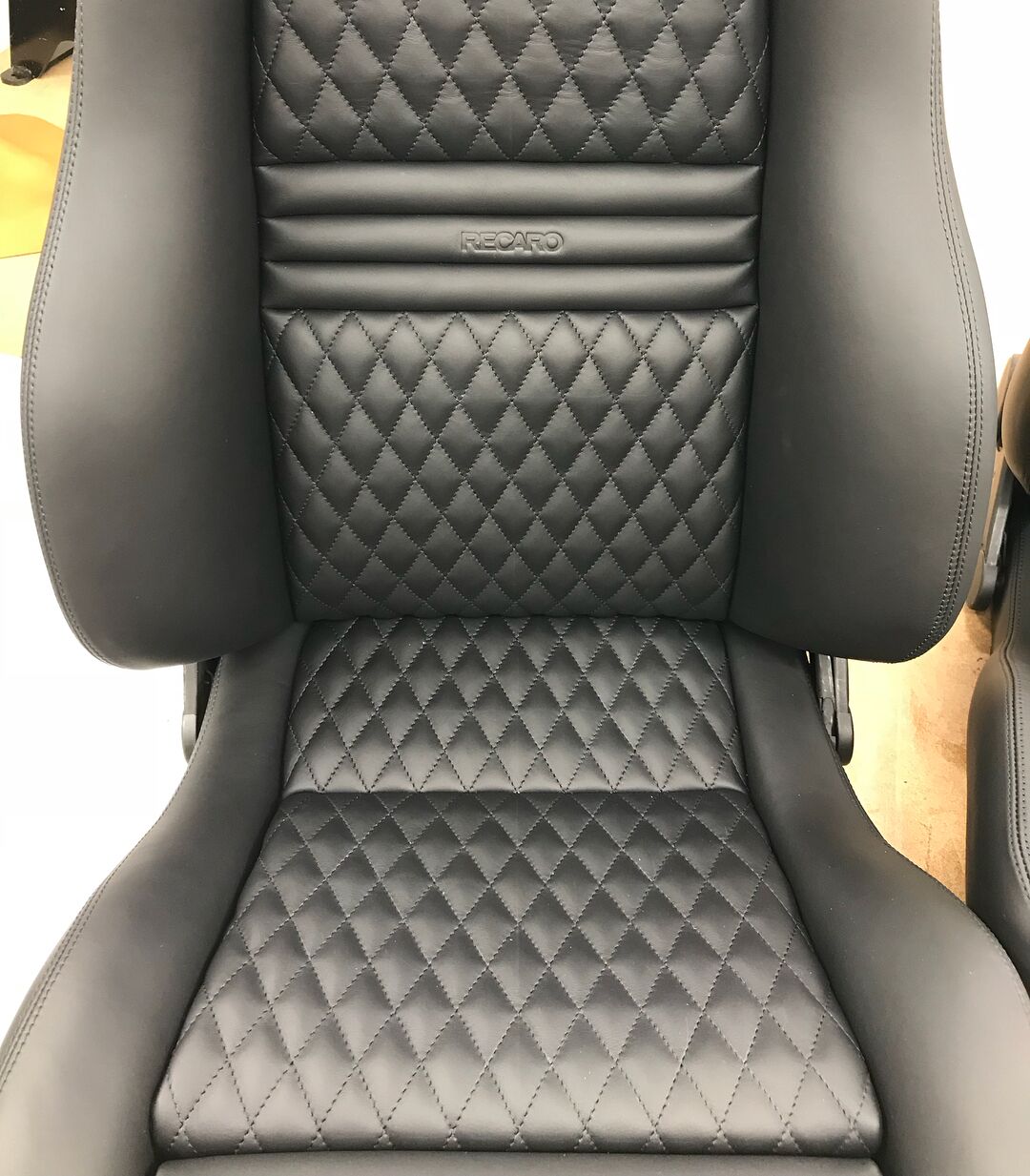 Recaro Sportster CS Seats — Black Diamond Stitch — View 2