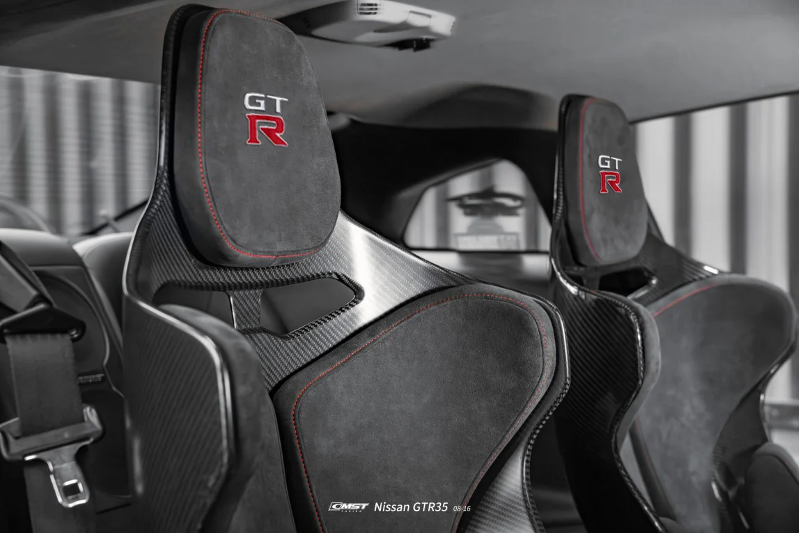 CMST Tuning Senna-Style Dry Prepreg Carbon Fiber Seat for Nissan GT-R R35 — view 7