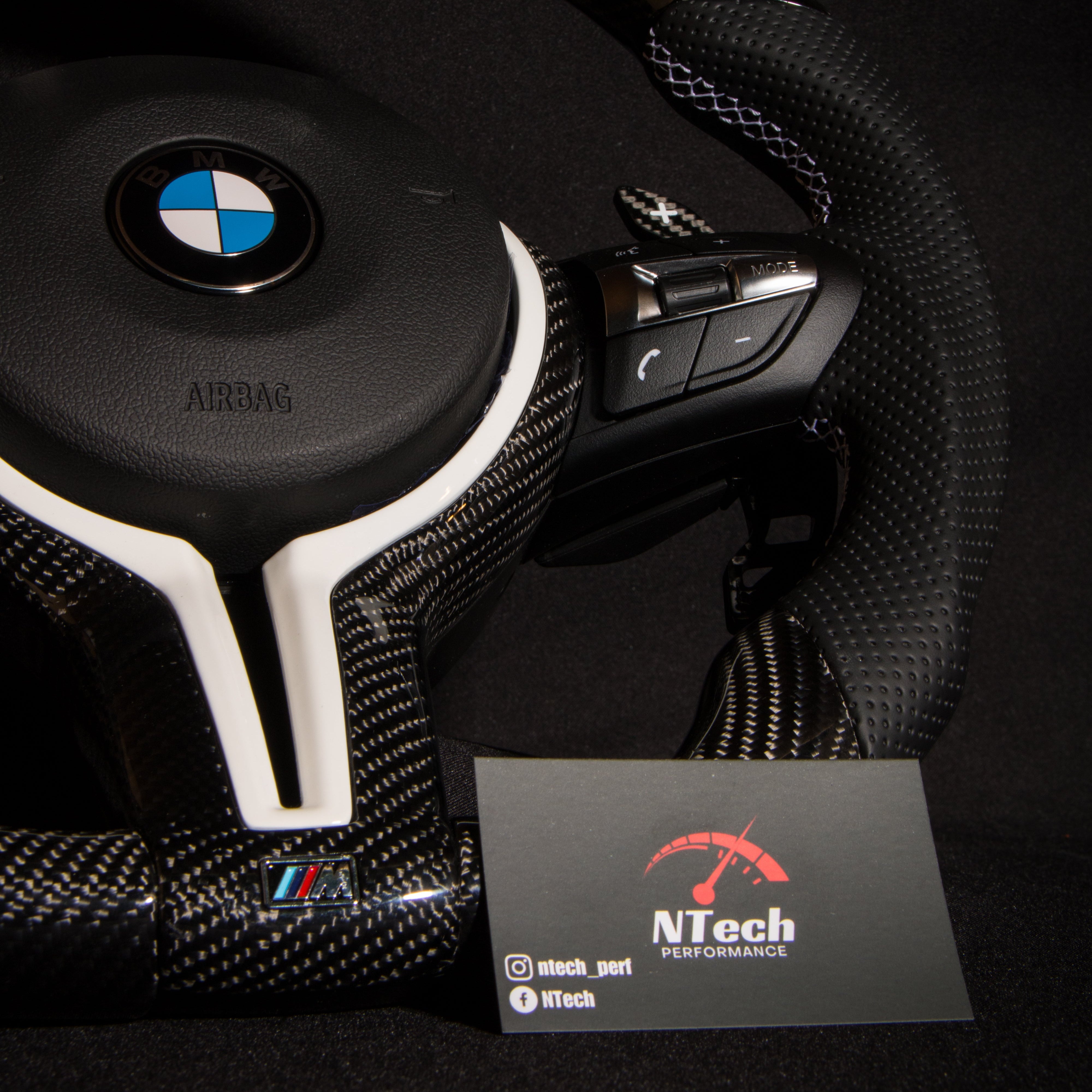 BMW F-Series Carbon & Alcantara Steering Wheel — view 10