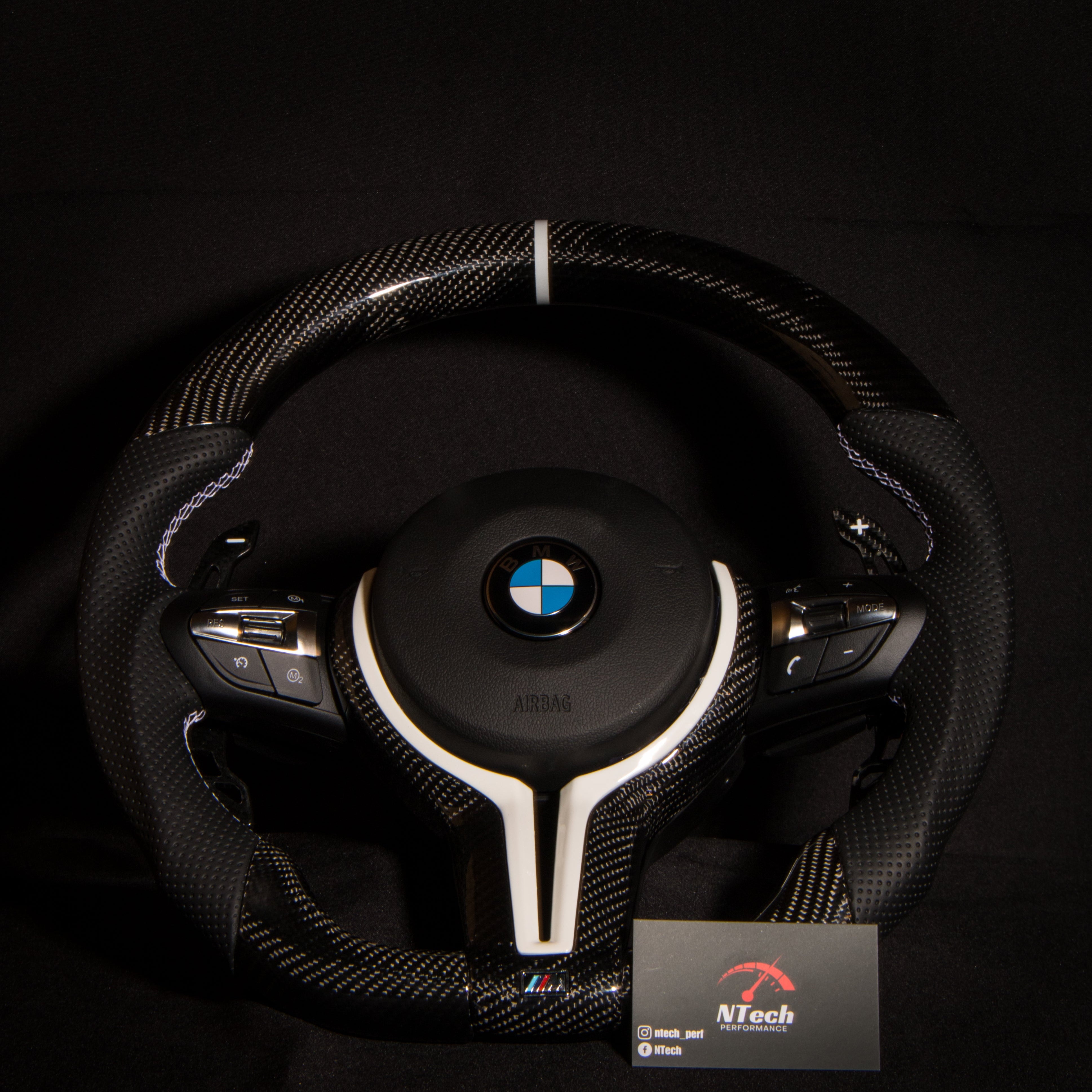 BMW F-Series Carbon & Alcantara Steering Wheel — view 11