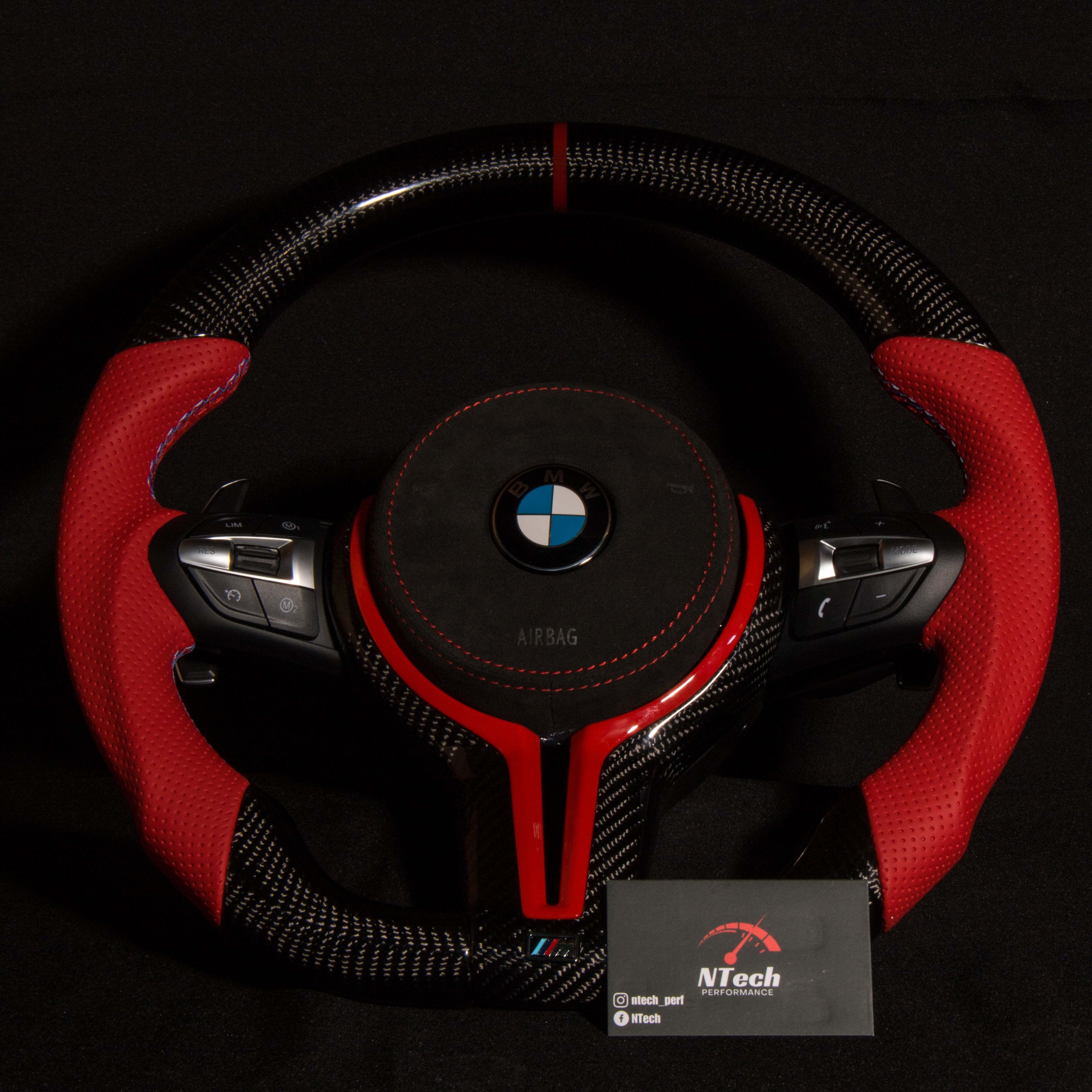 BMW F-Series Carbon & Alcantara Steering Wheel — view 6