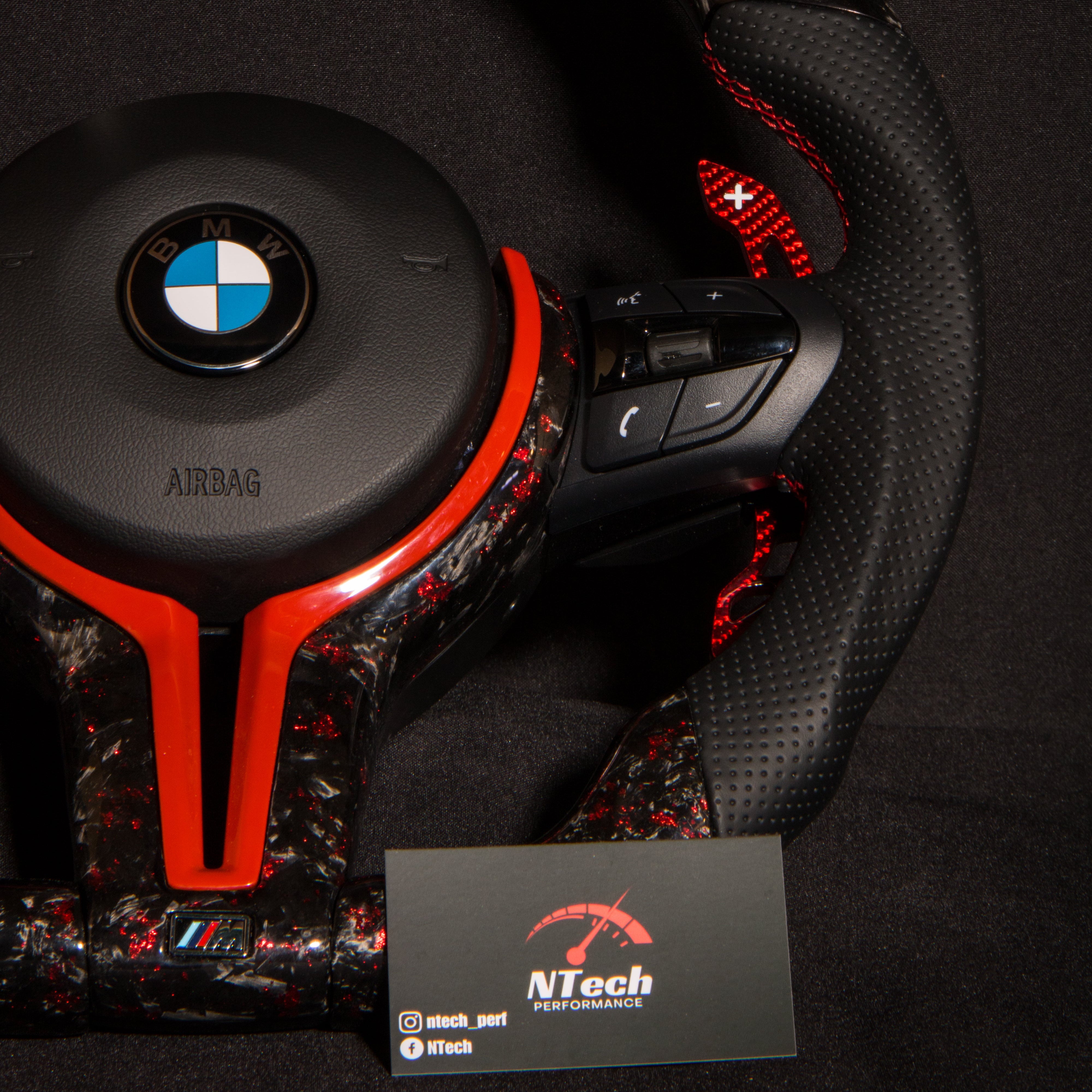 BMW F-Series Carbon & Alcantara Steering Wheel — view 7