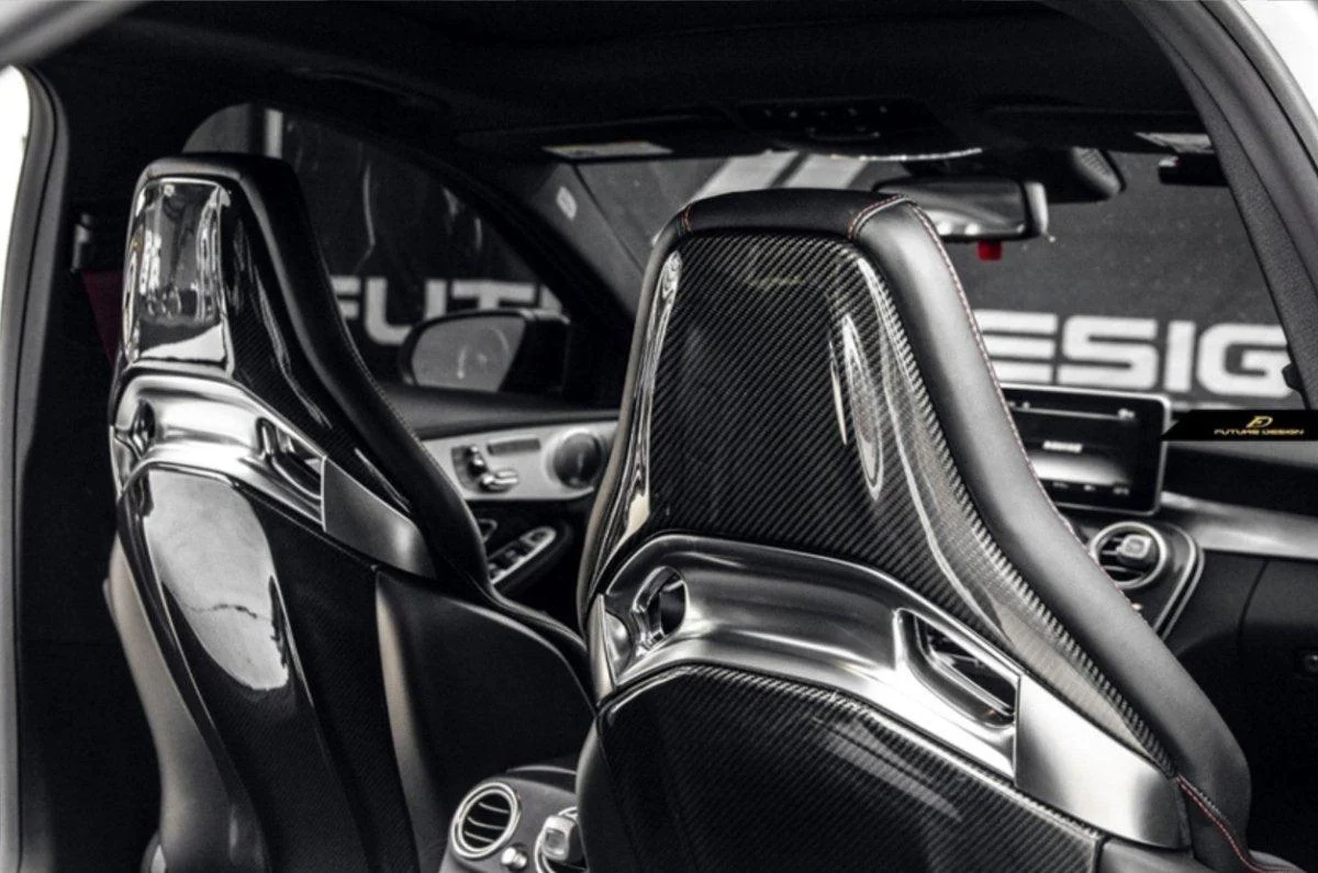 Future Design Carbon Fiber Bucket Seat-Back Cover — Mercedes-AMG — view 7