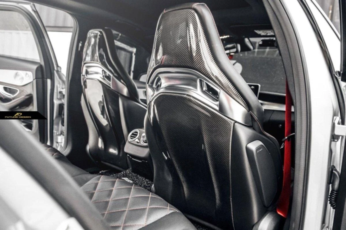 Future Design Carbon Fiber Bucket Seat-Back Cover — Mercedes-AMG — view 8
