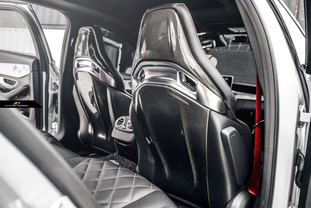 Future Design Carbon Fiber Bucket Seat-Back Cover — Mercedes-AMG — view 9