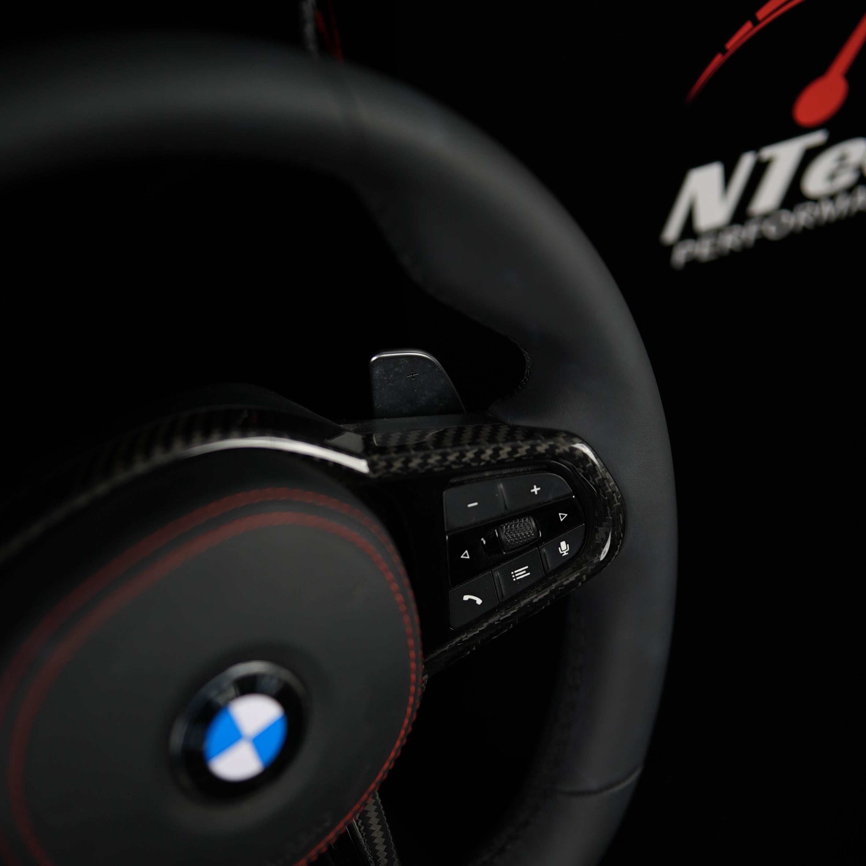 BMW G-Series Alcantara & Leather Steering Wheel — view 2
