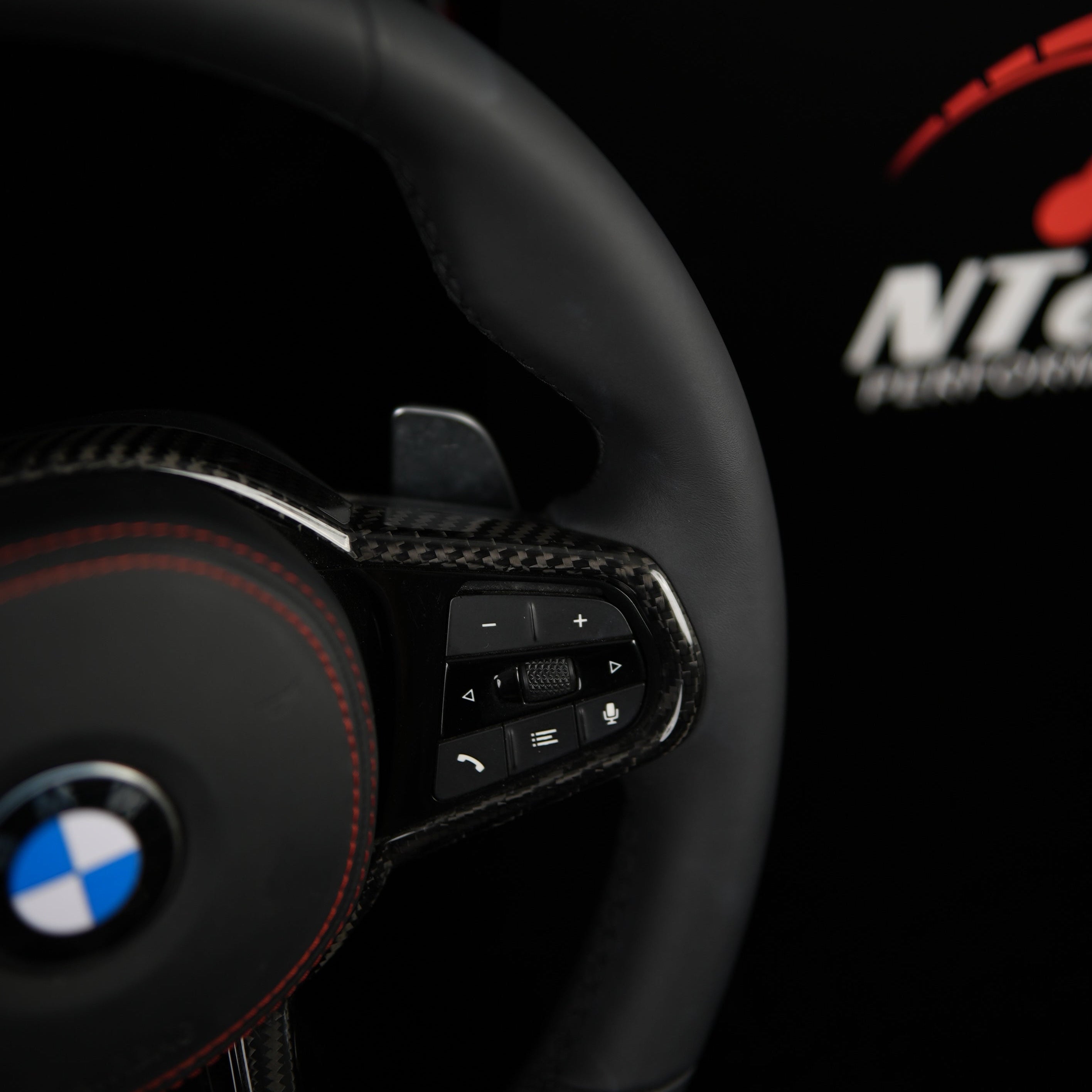 BMW G-Series Alcantara & Leather Steering Wheel — view 5