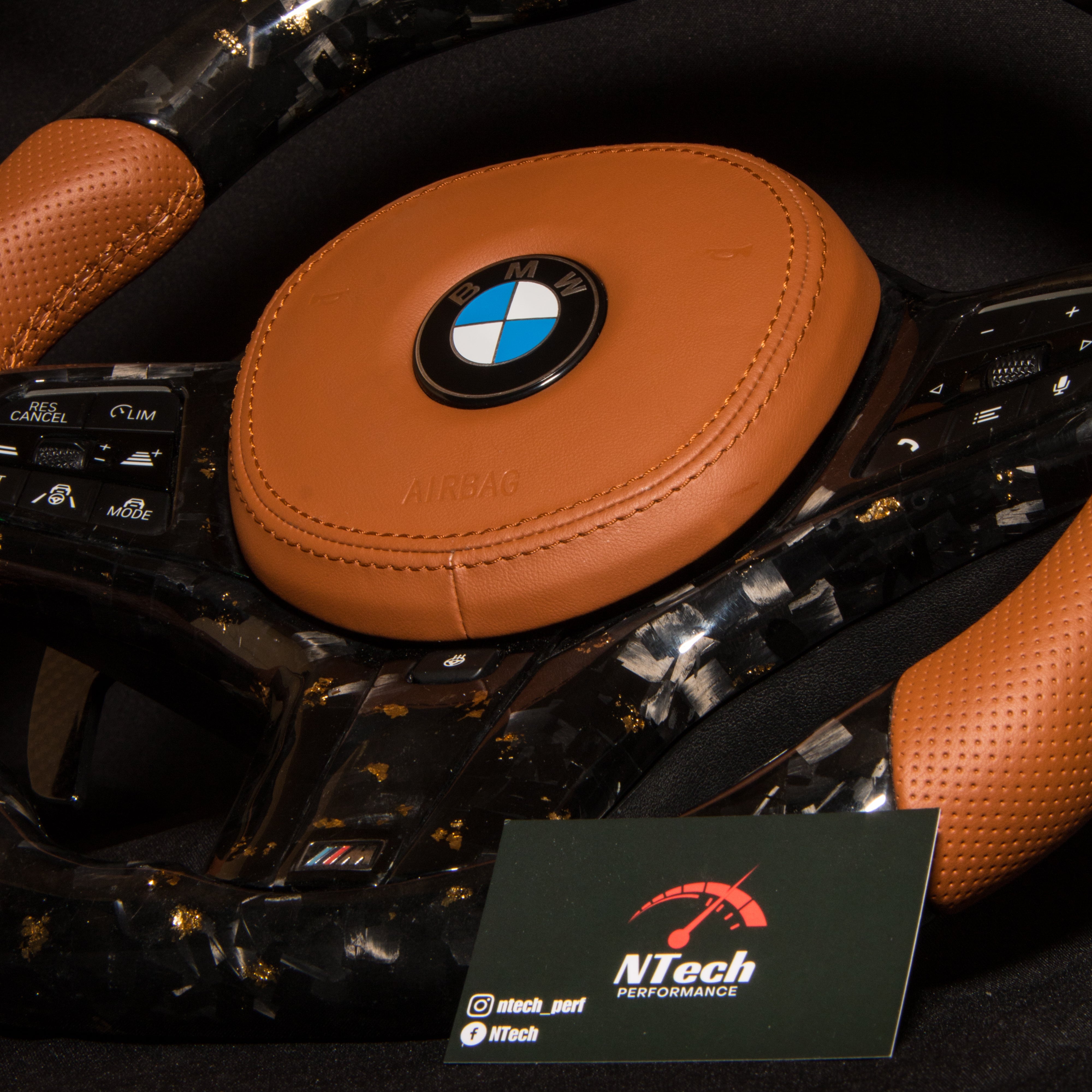 BMW G-Series Carbon & Alcantara Steering Wheel — view 13
