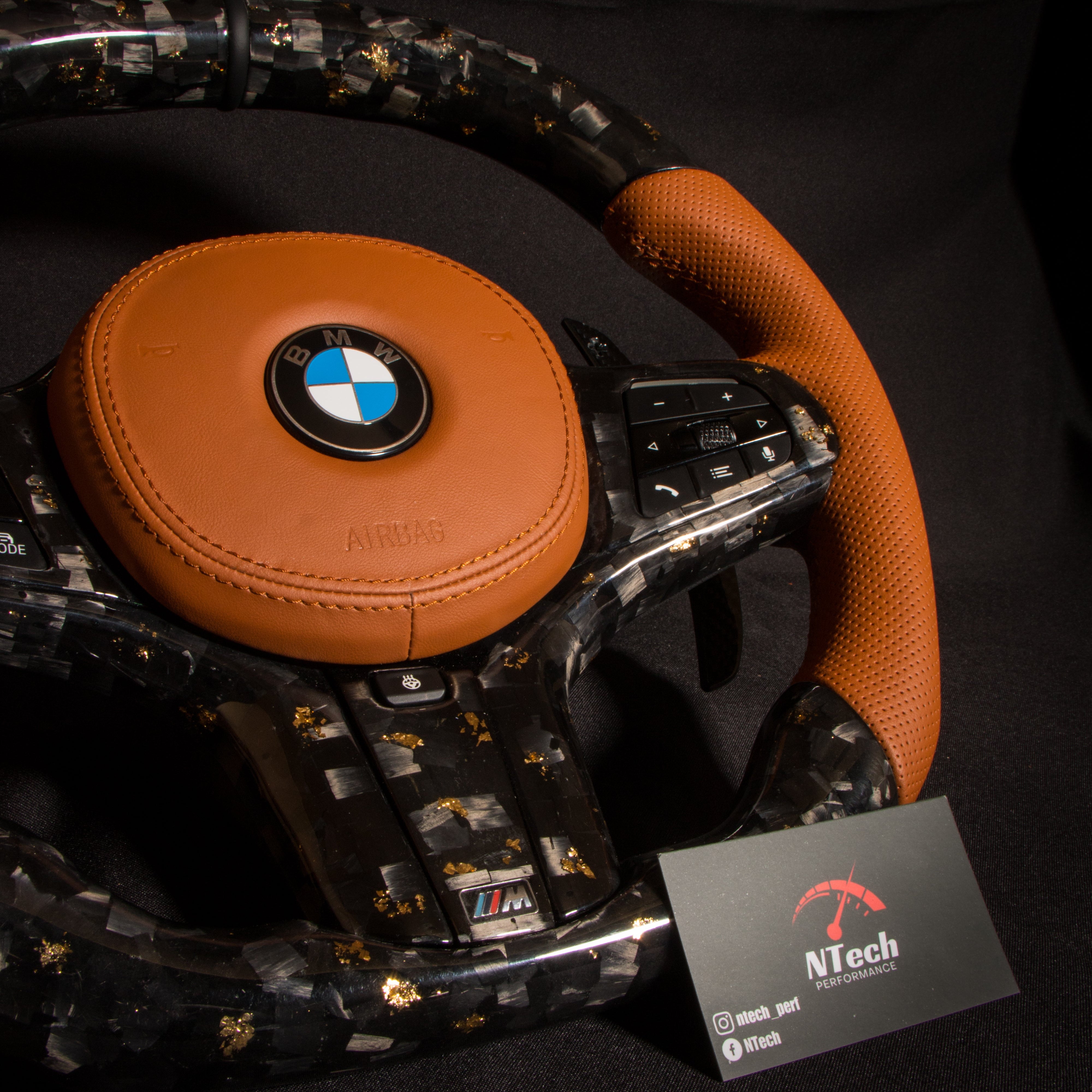 BMW G-Series Carbon & Alcantara Steering Wheel — view 16
