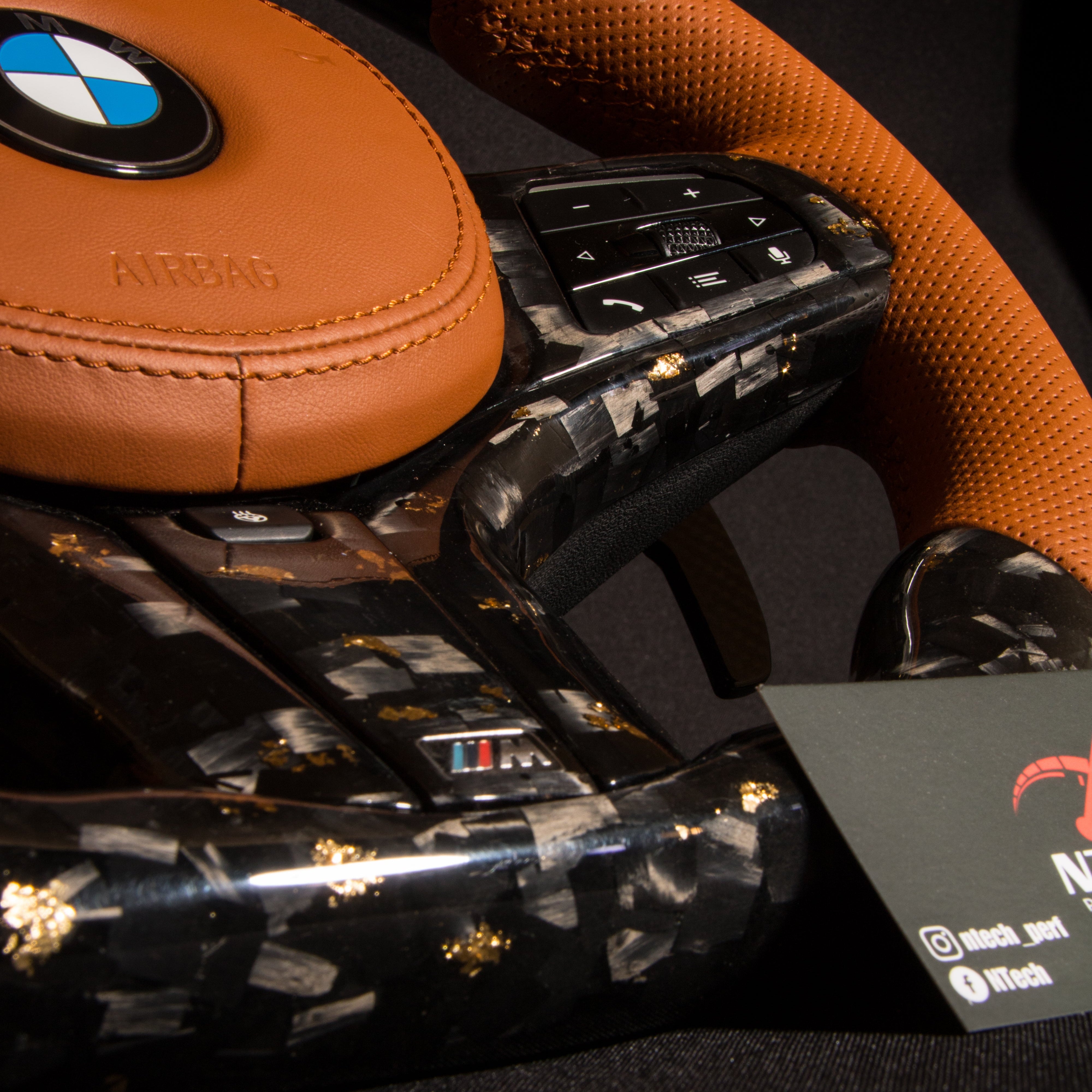 BMW G-Series Carbon & Alcantara Steering Wheel — view 17