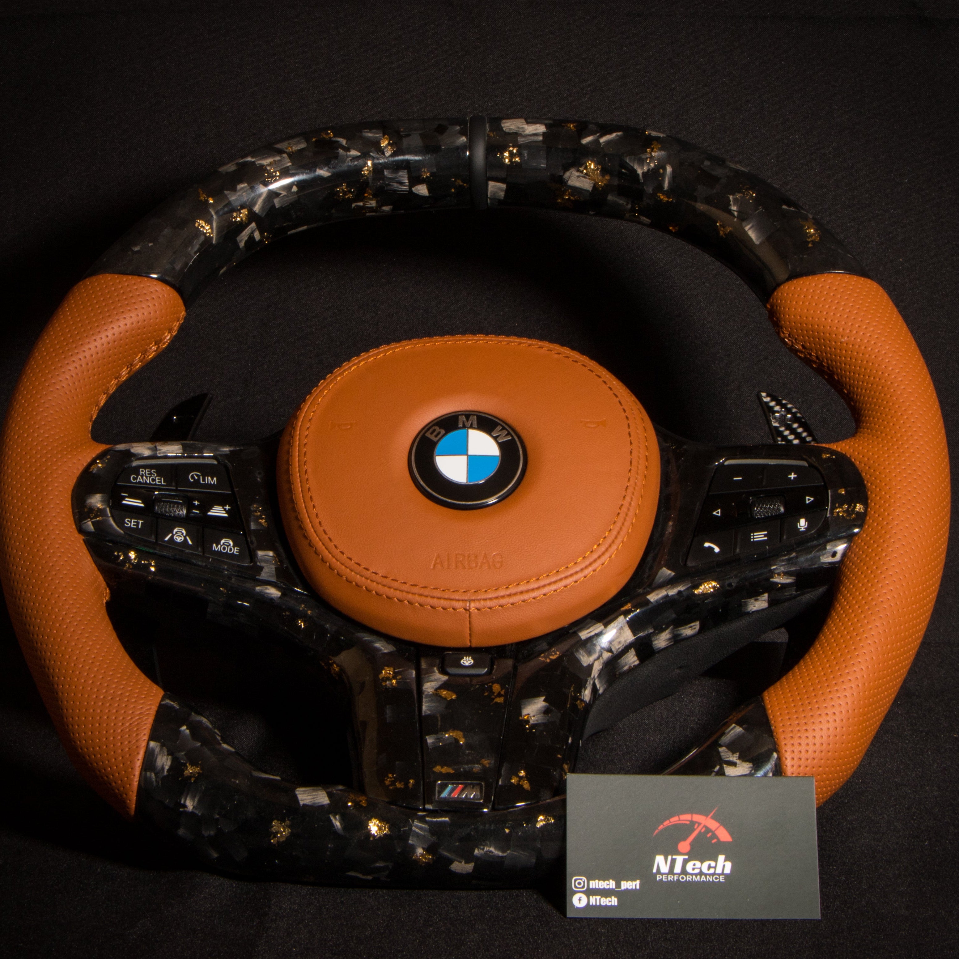 BMW G-Series Carbon & Alcantara Steering Wheel — view 18