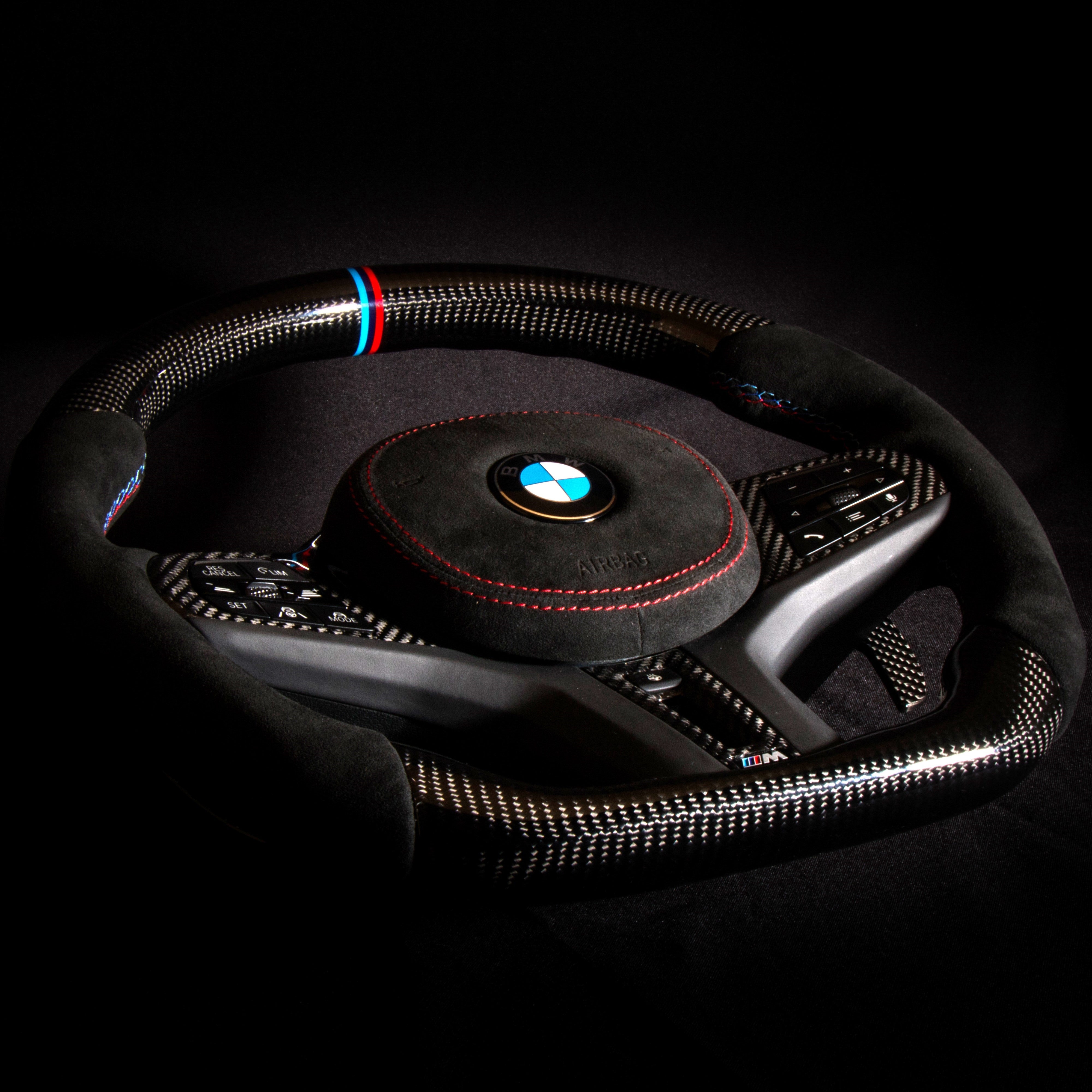 BMW G-Series Carbon & Alcantara Steering Wheel — view 2