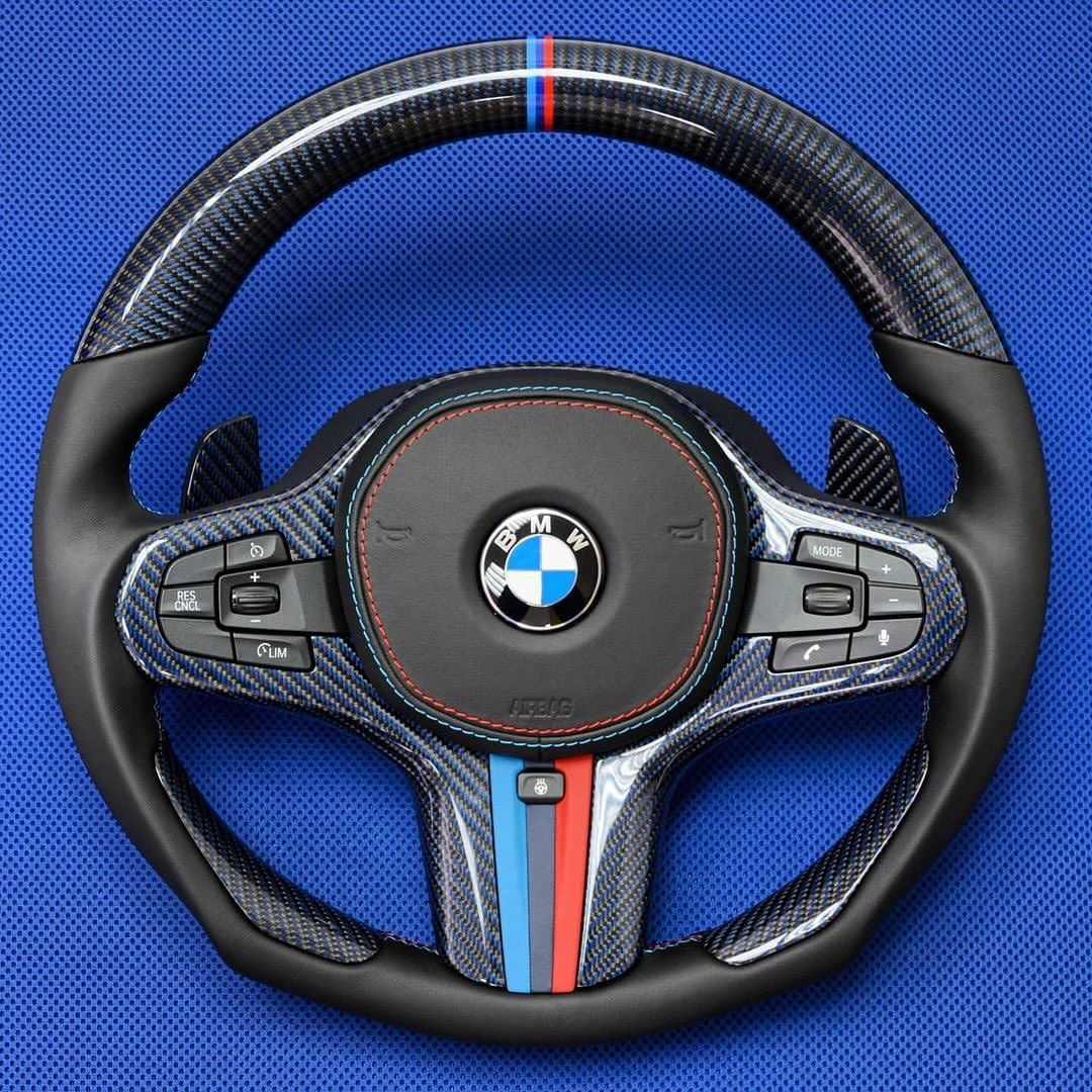 BMW G-Series Carbon & Alcantara Steering Wheel — view 4