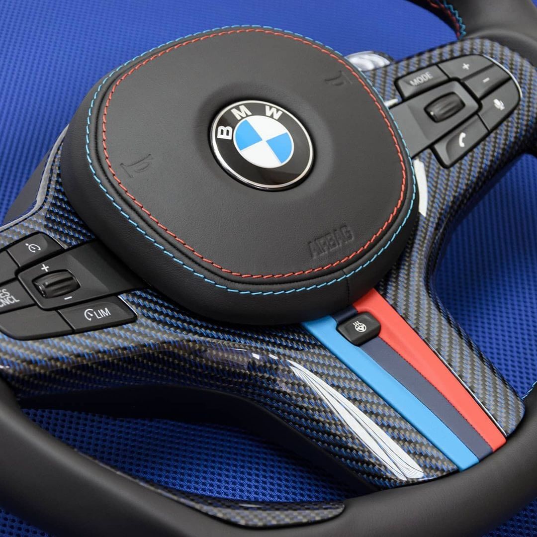 BMW G-Series Carbon & Alcantara Steering Wheel — view 6