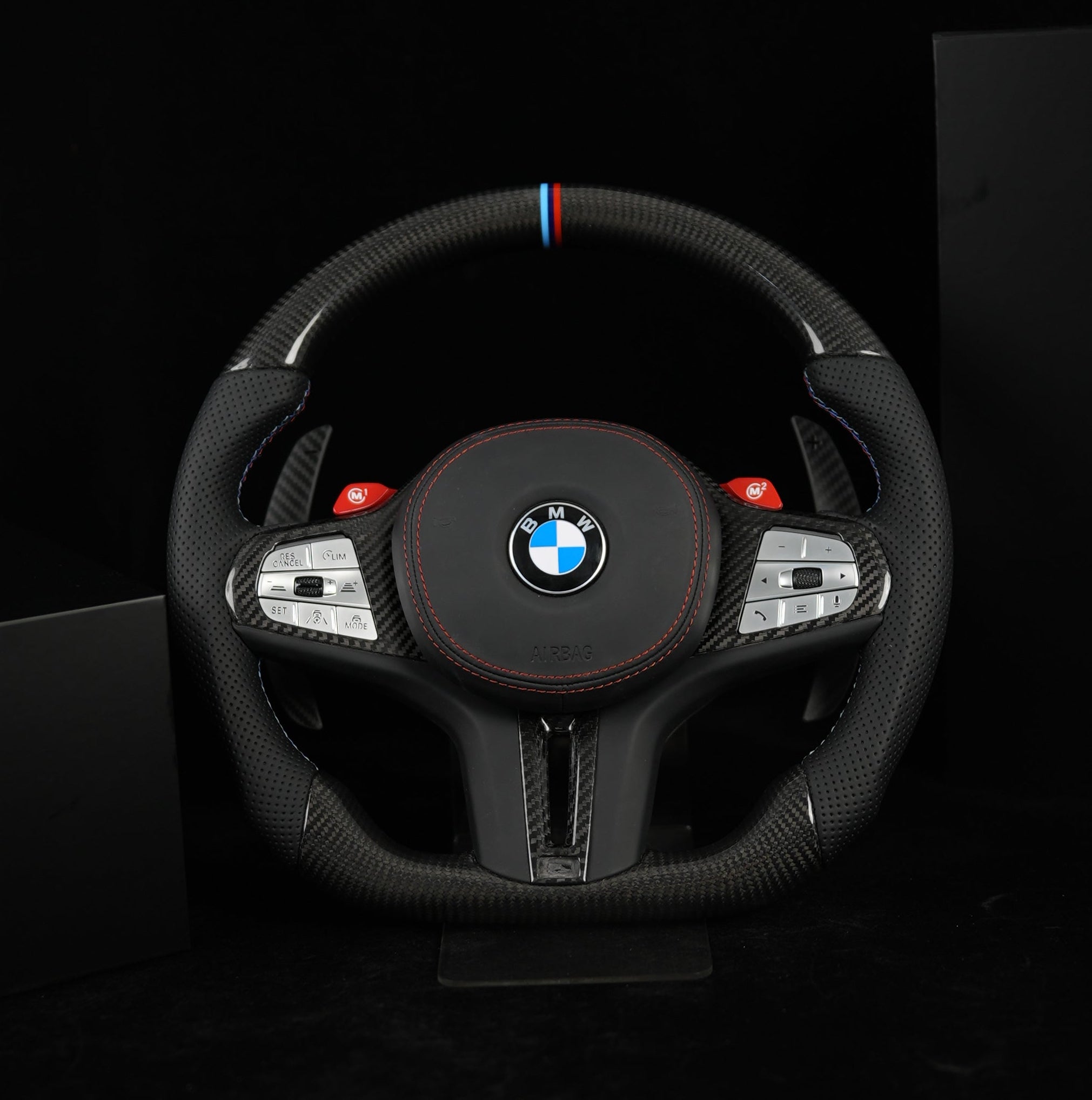 BMW G-Series Full Woven Carbon M1/M2 Steering Wheel — photo 1 of 2