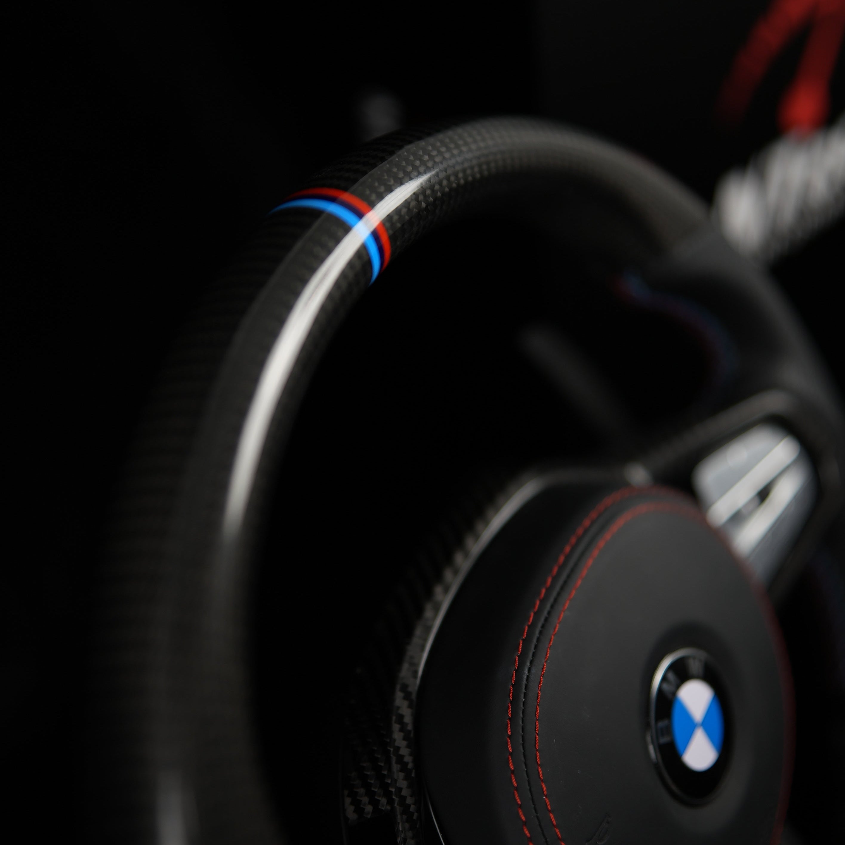 BMW G-Series Woven Carbon Steering Wheel — view 3