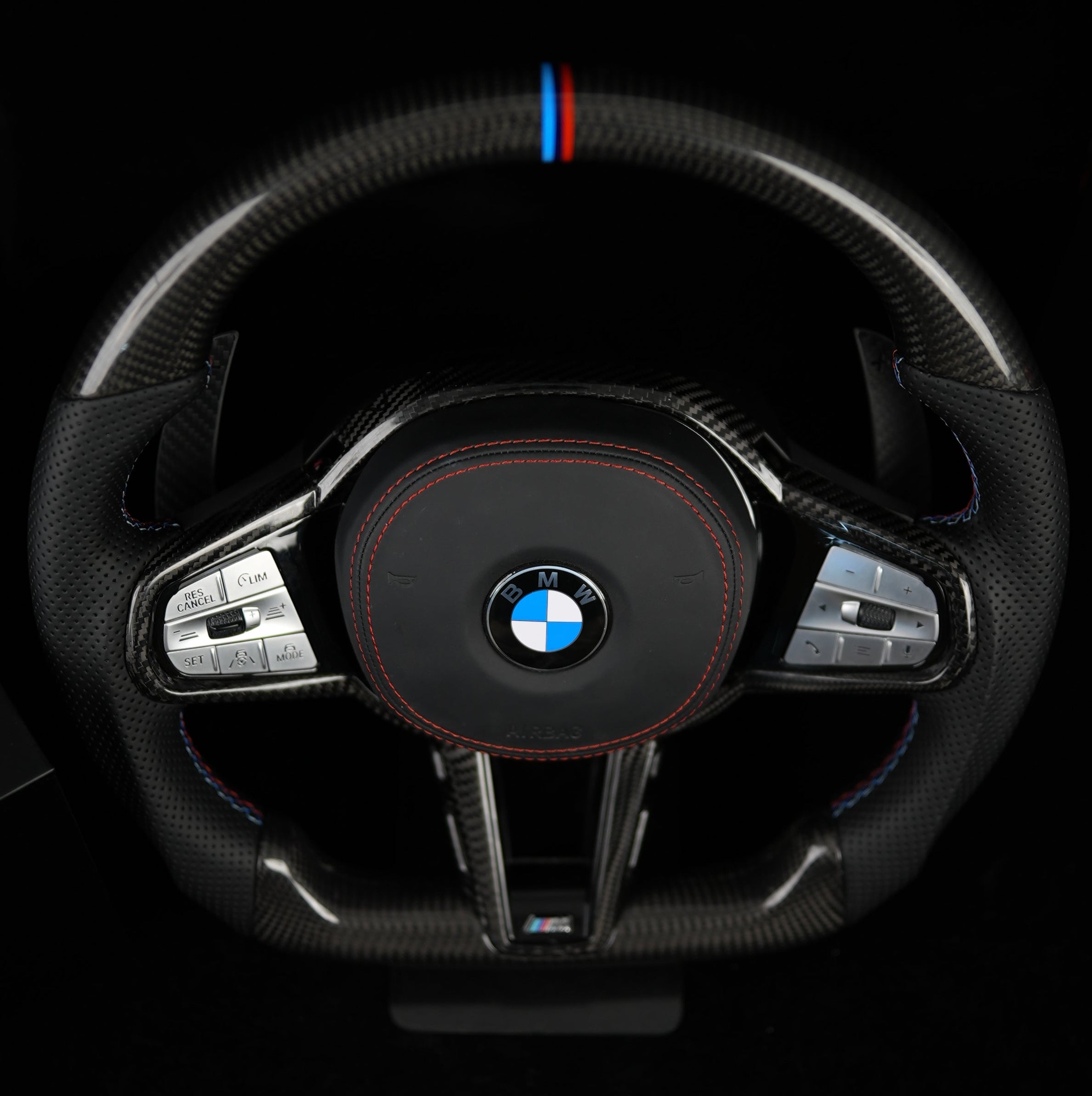 BMW G-Series Woven Carbon Steering Wheel — view 6
